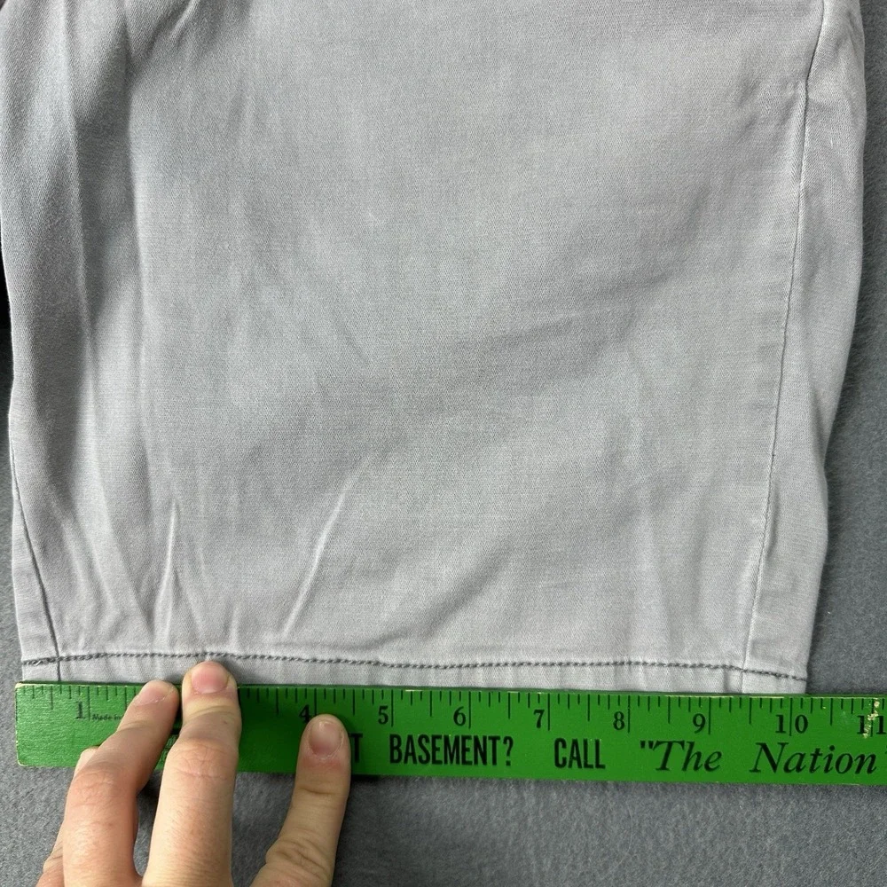 Faherty Shorts Mens‎ 32 Gray Chino Lightweight Cotton Blend 9